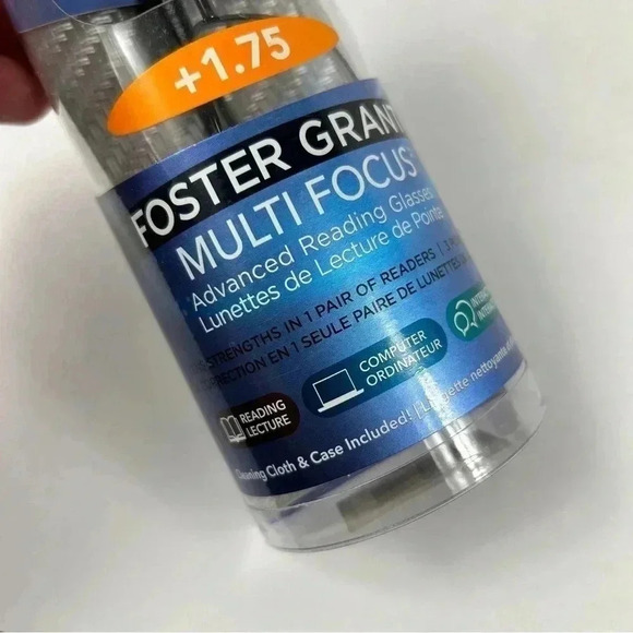 NEW Foster Grant  reading multi focus glasses +1.75 - Picture 3 of 6